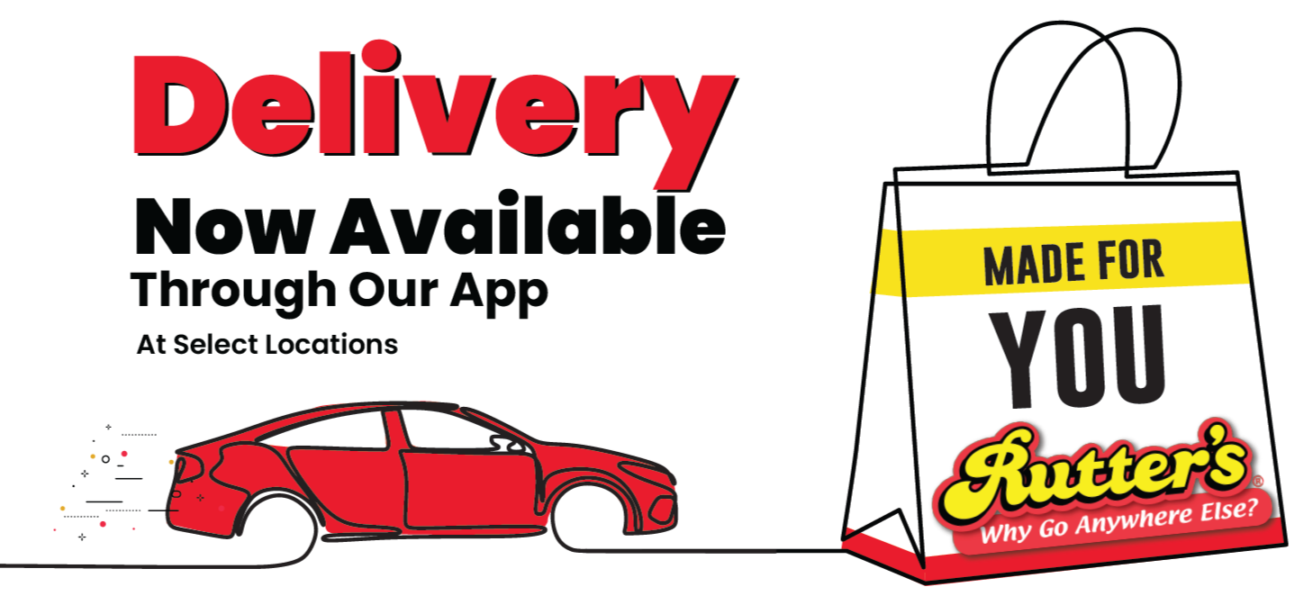 Delivery Now Available at Rutter's